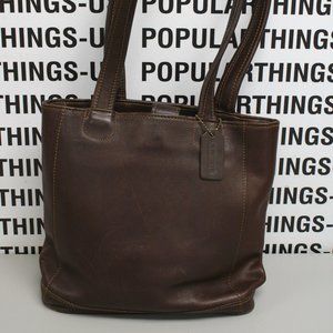 Vintage Coach 9305 Bleeker Brown Leather Shoulder Bag